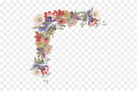 Free 210 Flower Corner Border Svg Free SVG PNG EPS DXF File