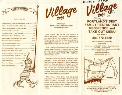 "The Village Café, 1982 and 1989" by The Village Café