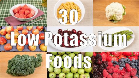 Low Potassium Food Chart