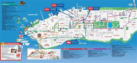 NYC walking tourist map - NYC walking map printable (New York - USA)