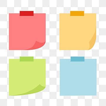 Sticky Notes Vector Hd PNG Images, Colorful Sticky Note, Sticky Note ...