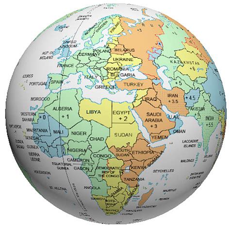 World Clock Globe Map - Coriss Cherilynn