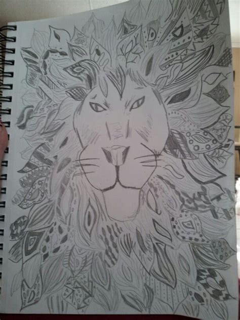 african lion sketch drawing | Lion sketch, Drawing sketches, African lion