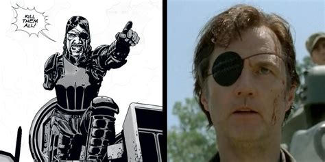 Walking Dead Comic Characters Comparison