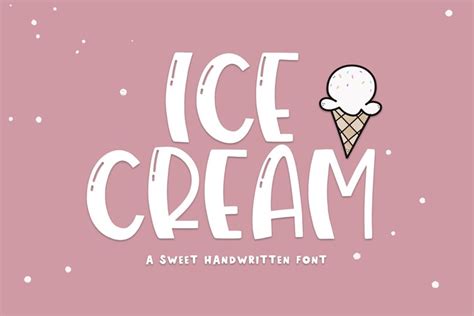 Ice Cream- A Handwritten Font