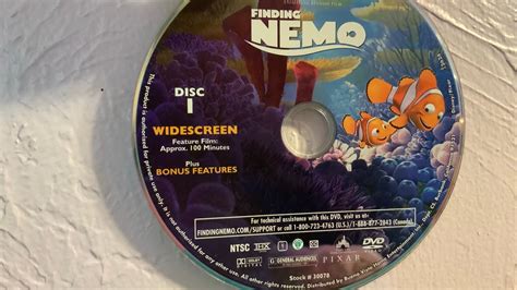 Finding Nemo DVD Menu Walkthrough (Disc 1) - YouTube