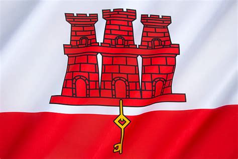 80+ The Flag Of Gibraltar Has A Castle Stock Photos, Pictures & Royalty ...