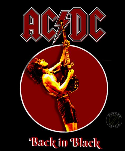 AC/DC - Back in Black | Rock band posters, Band posters, Acdc