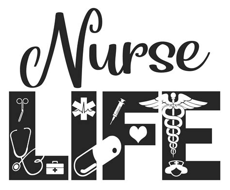 Free Nurse LIFE SVG File | Nurse, Cricut craft room, Nurse life decal