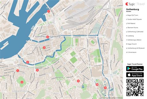 Gothenburg Printable Tourist Map | Sygic Travel