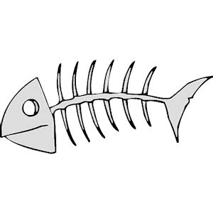 Fish Skeleton clipart, cliparts of Fish Skeleton free download ...