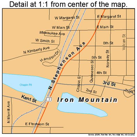 Iron Mountain Michigan Map - Shari Demetria