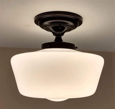 Farmhouse Schoolhouse Ceiling Light Fixture in 2020 | Farmhouse ceiling ...