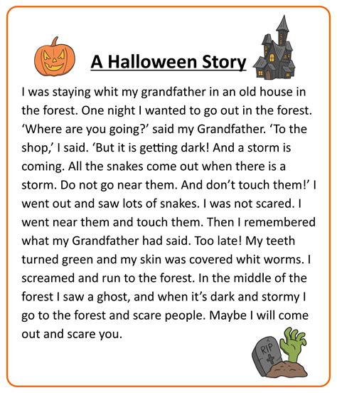 Halloween Worksheets And Stories - 15 Free PDF Printables | Printablee ...