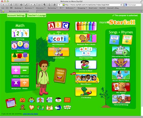 More Starfall, a great learning web site for chrildren | Learning ...