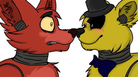 Foxy x Golden Freddy by FurryWolfz on DeviantArt