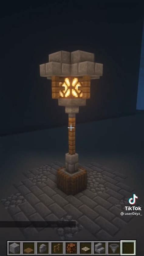 Minecraft street lamp design