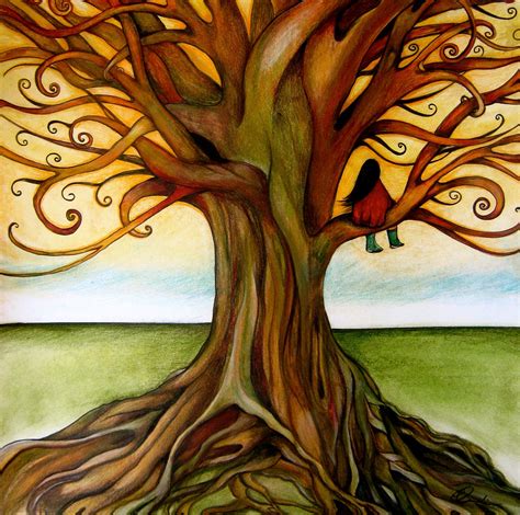 the infinite tree art print by claudiatremblay on Etsy