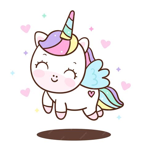 Premium Vector | Cute unicorn angel vector