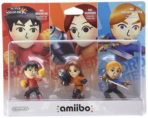 Kit 3 Figuras Amiibo Mii Super Smash Bros Nintendo Wii U - $ 899.00 en ...