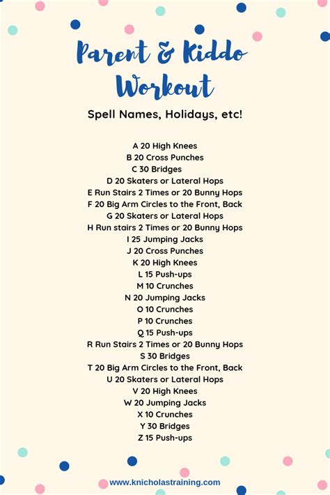 Indoor Workout You Can Do With Your Kids — Karen Nicholas Training