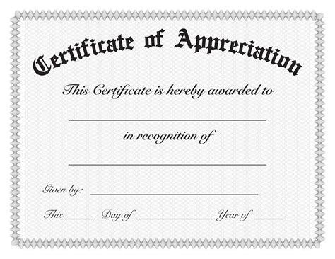 Simple Certificate of Appreciation - Etsy | Certificate of appreciation ...