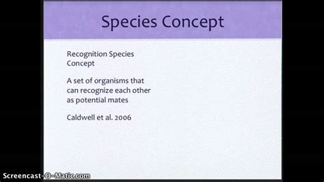 Biological Species Concept - YouTube