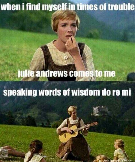 Lmao julie andrews sound of music humor | Music humor, Music memes, I ...