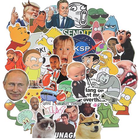 Buy Mr. Pen- Funny Stickers, 131 pcs, Stickers, Meme Stickers, Funny ...