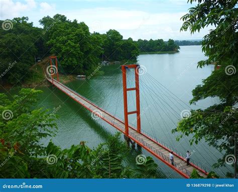 Hanging Bridge of Rangamati Hill Stock Photo - Image of hanging, bridge ...