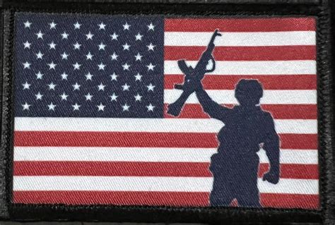 USA Flag Red Dawn Wolverines Ukraine Morale Patch | Custom Velcro ...