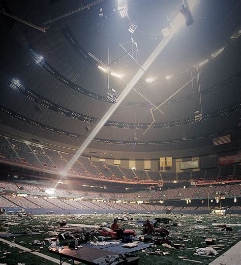 Inside Superdome Katrina