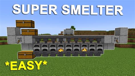 Minecraft BEST Super Smelter Design 1.20 Tutorial - YouTube