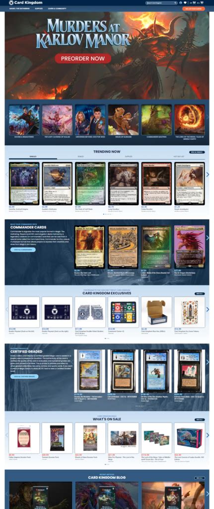 New Look Coming to CardKingdom.com Homepage - Card Kingdom Blog