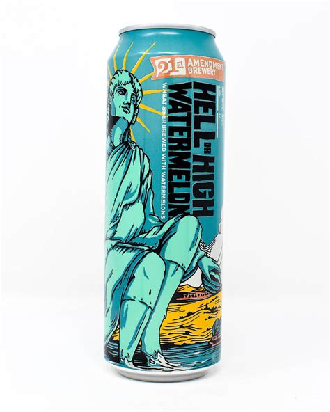 21st Amendment Brewery, Hell or High Watermelon, 19.2oz Can ...