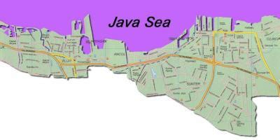 Peta Jakarta utara - Jakarta utara map (Jawa - Indonesia)