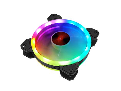 RGB Series Case Fans 120mm with Remote Controller Fan Hub and Extension ...