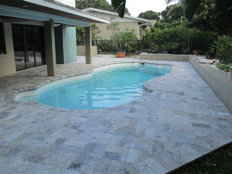 Travertine Pool Deck | Travertine Pavers for Pools Deck | Travertine ...