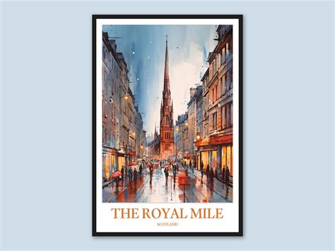 The Royal Mile Poster the Royal Mile Wall Art the Royal Mile - Etsy