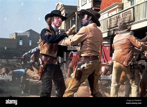 Gene Wilder, Cleavon Little, "Blazing Saddles" (1974) Warner Bros. File ...