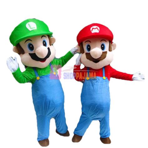 Happy Mario Mascot Costume Cartoon Character Mascot