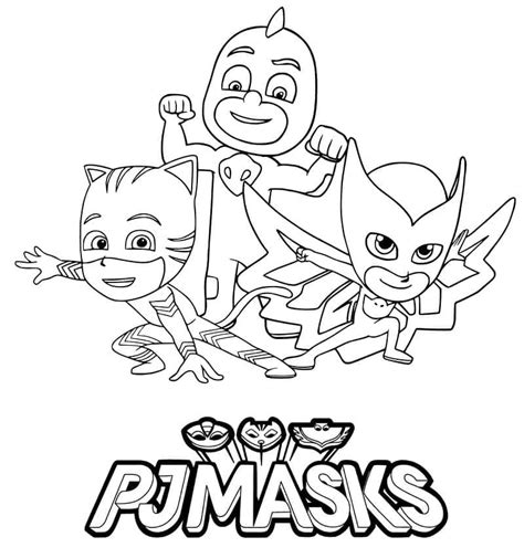 PJ Masks Printable coloring page - Download, Print or Color Online for Free