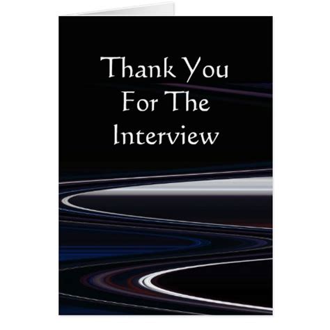 Thank You For The Interview Card | Zazzle