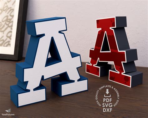 Graffiti 3d Letter A Template Printable Letter Papercraft 3d - Etsy