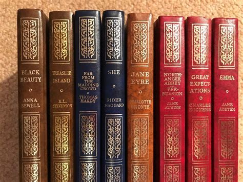 COLLINS LEATHER BOUND HARDBACK BOOKS COLLECTION OF 8 CLASSICS CLEAR ...