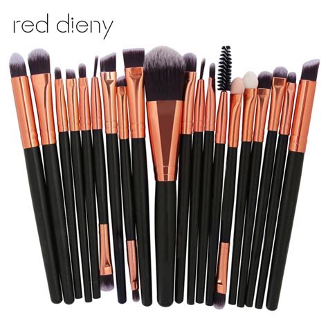 20 Pcs Professional Makeup Brush Kit Beautician Cosmetics Make Up ...