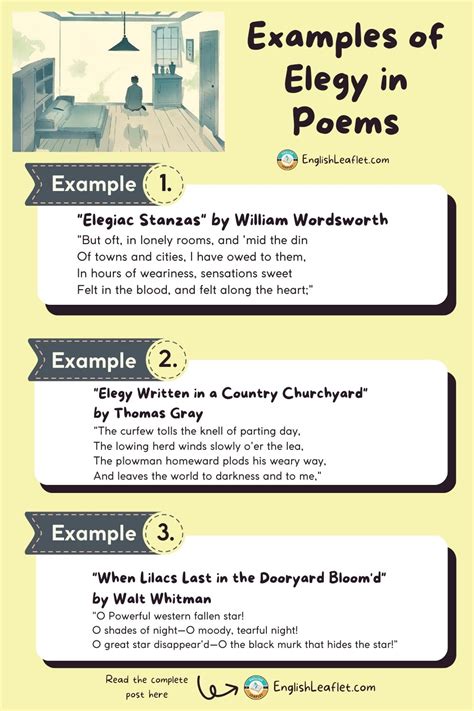 How To Write An Elegy? Example Of Elegy In Poems - EnglishLeaflet