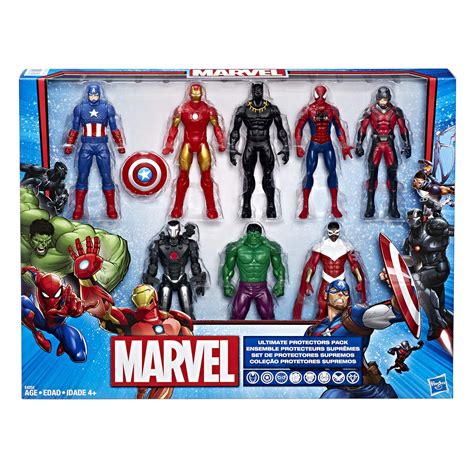 Marvel Avengers Action Figures - Iron Man, Hulk, Black Panther, Captain ...