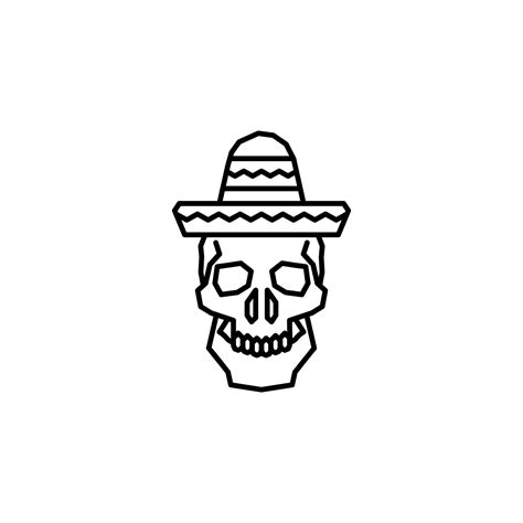 Skull, hat vector icon 22767891 Vector Art at Vecteezy