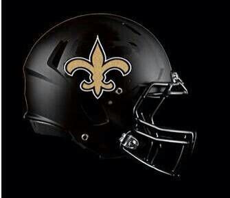 Alternate black New Orleans Saints helmet | Nfl saints, Cool football ...